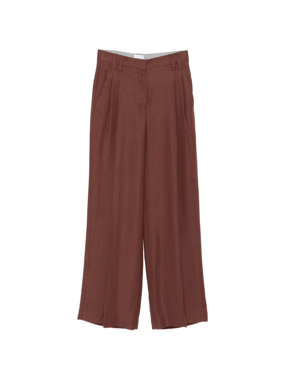 Pantaloni plissé in marrone Brunello cucinelli - uomo 