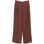 Pantaloni plissé in marrone Brunello cucinelli - uomo 
