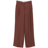 Pantaloni plissé in marrone Brunello cucinelli - uomo 