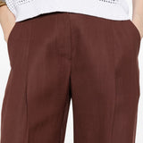 Pantaloni plissé in marrone Brunello cucinelli - uomo 