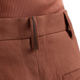 Shorts con chiusura nascosta in arancione Brunello cucinelli - donna 