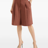 Shorts con chiusura nascosta in arancione Brunello cucinelli - donna 