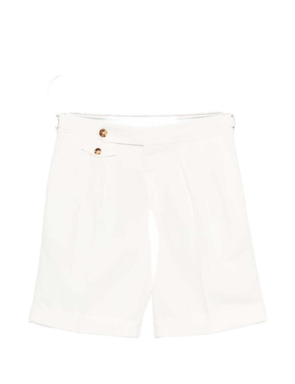 Pantaloncini con bottoni in bianco Brunello cucinelli - uomo 