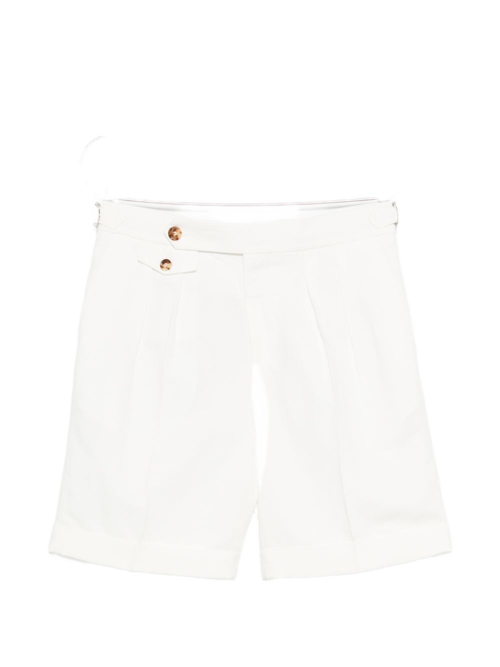 Pantaloncini con bottoni in bianco Brunello cucinelli - uomo 