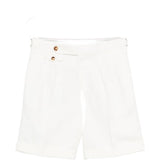 Pantaloncini con bottoni in bianco Brunello cucinelli - uomo 