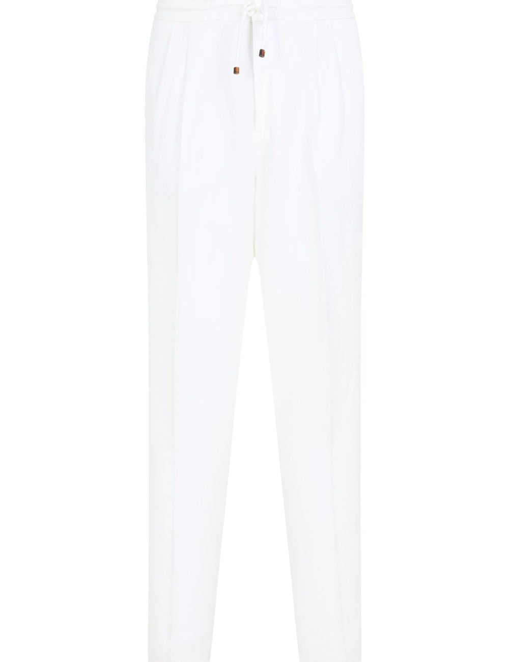 Pantaloni affusolati in bianco Brunello cucinelli - uomo 