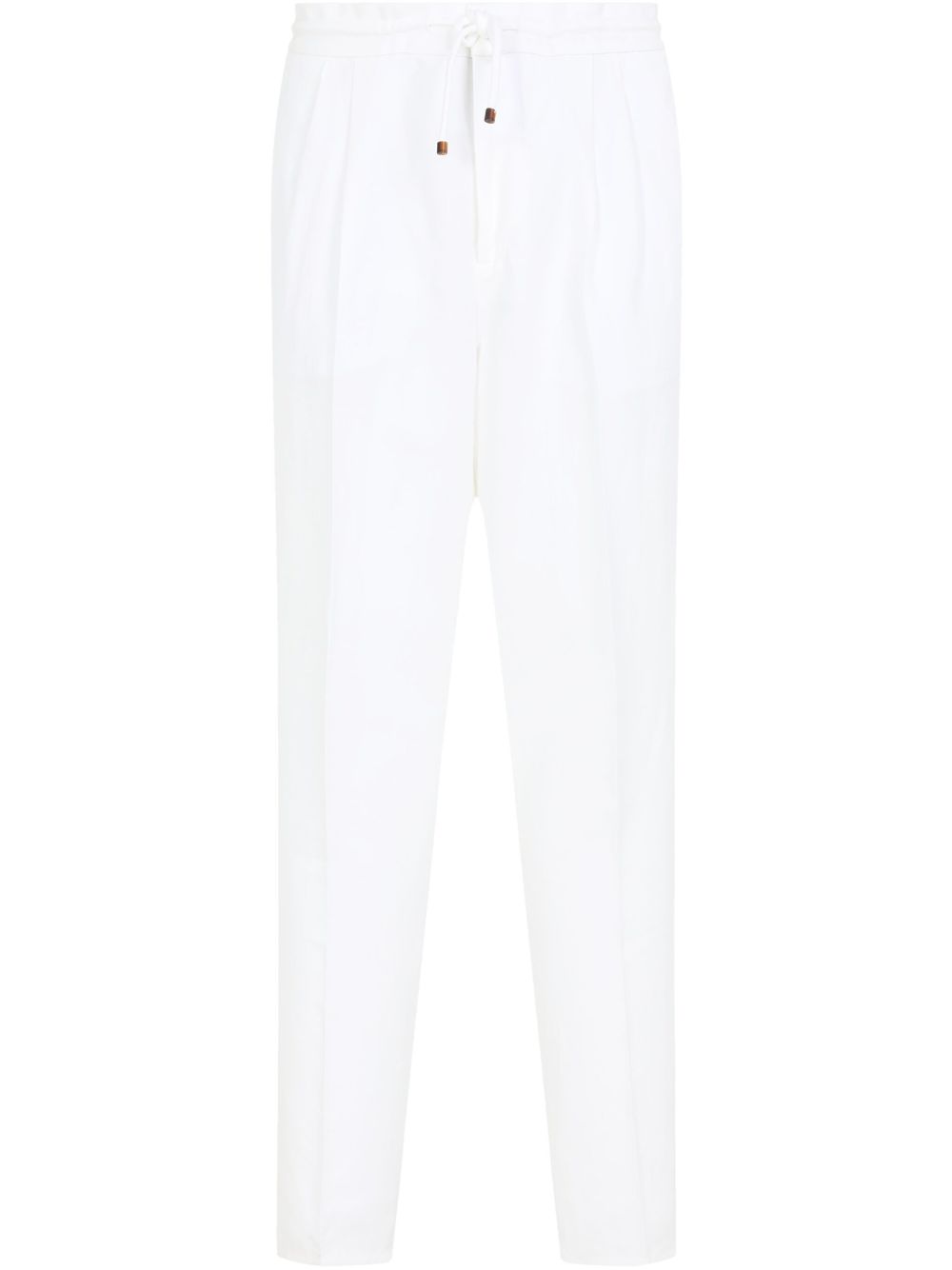 Pantaloni affusolati in bianco Brunello cucinelli - uomo 
