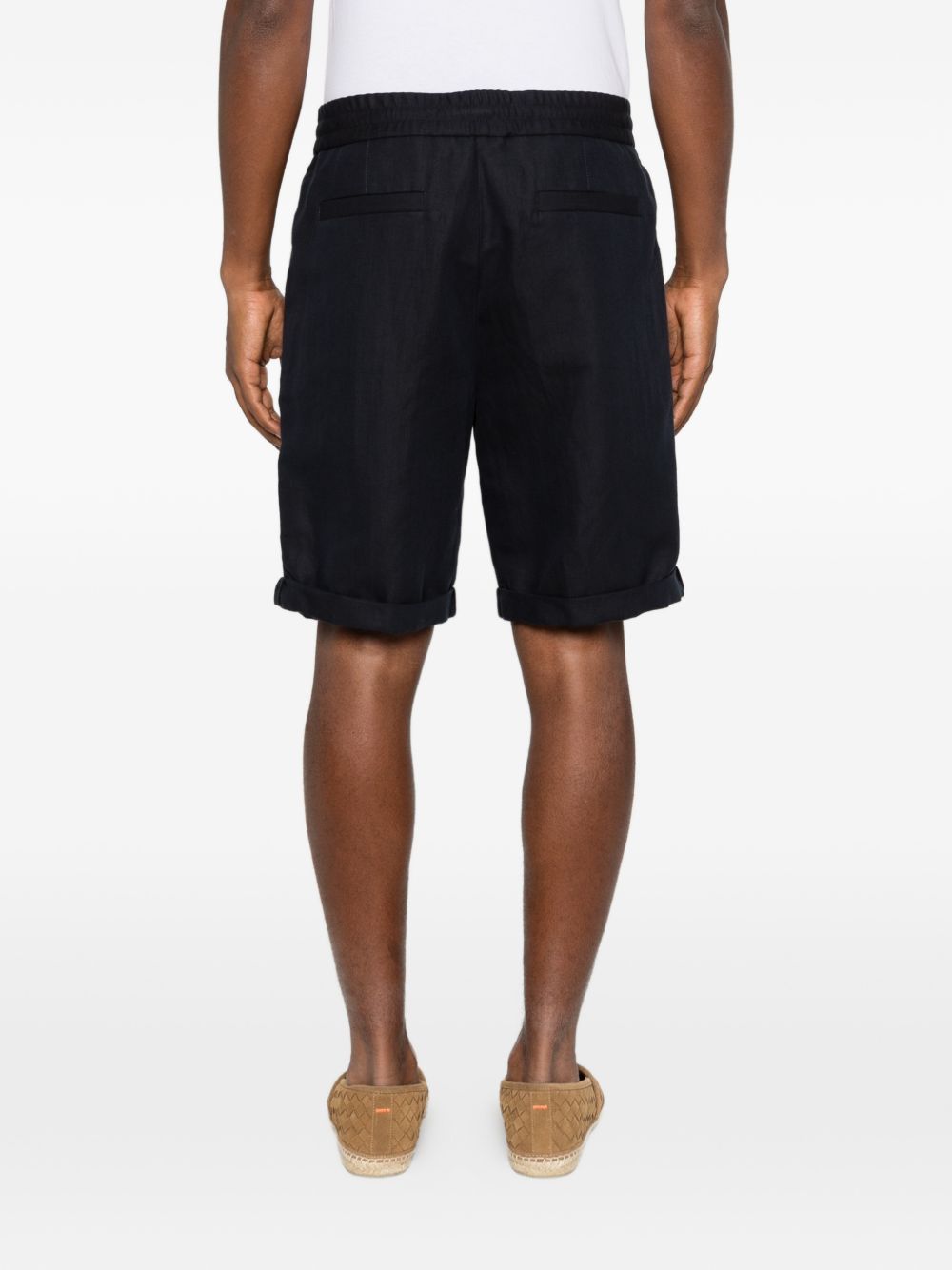 Pantaloncini con coulisse in blu Brunello cucinelli - uomo 