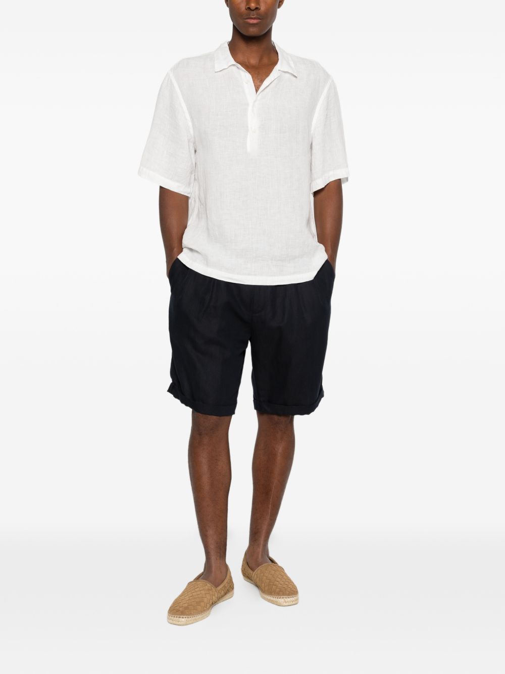 Pantaloncini con coulisse in blu Brunello cucinelli - uomo 