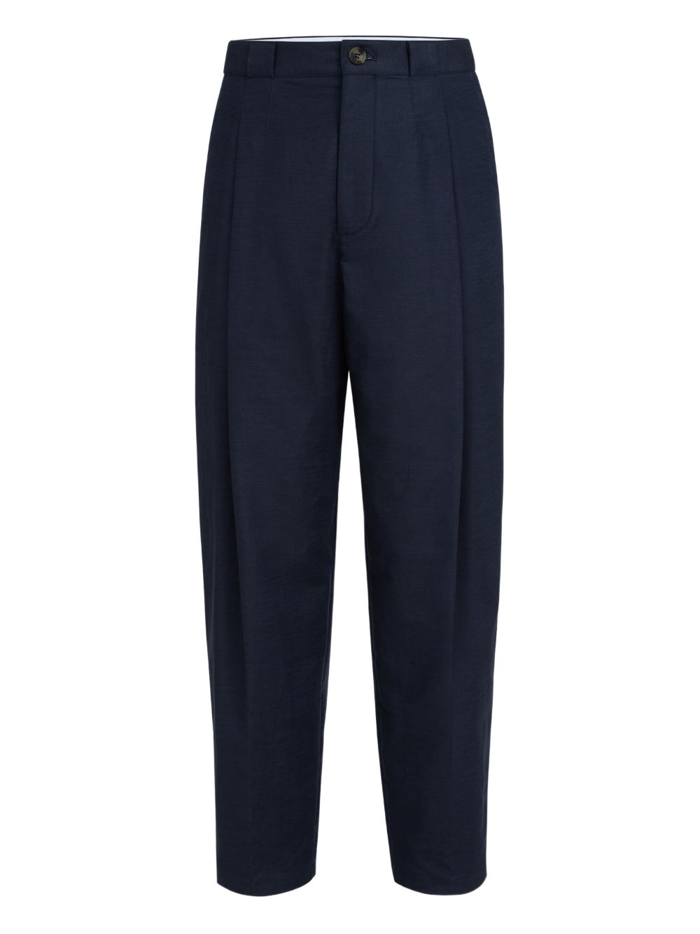 Pantaloni con pieghe in blu Brunello cucinelli - uomo 