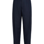 Pantaloni con pieghe in blu Brunello cucinelli - uomo 