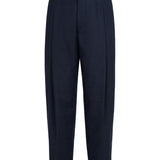 Pantaloni con pieghe in blu Brunello cucinelli - uomo 