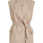 Gilet con cintura in rosa Brunello cucinelli - donna 