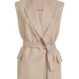 Gilet con cintura in rosa Brunello cucinelli - donna 