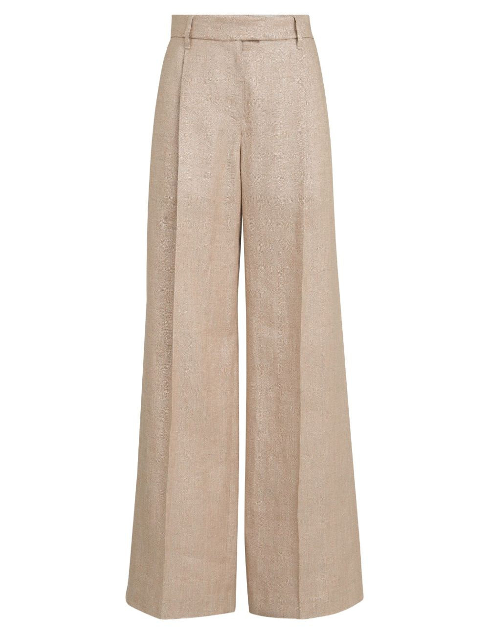 Pantaloni con dettaglio Monili in beige Brunello cucinelli - donna 