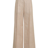Pantaloni con dettaglio Monili in beige Brunello cucinelli - donna 