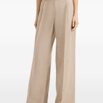 Pantaloni con dettaglio Monili in beige Brunello cucinelli - donna 