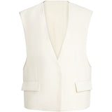 Gilet senza tasche in bianco Brunello cucinelli - donna 