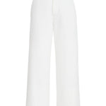 Jeans a gamba larga  in bianco Brunello cucinelli - donna 