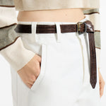Jeans a gamba larga  in bianco Brunello cucinelli - donna 