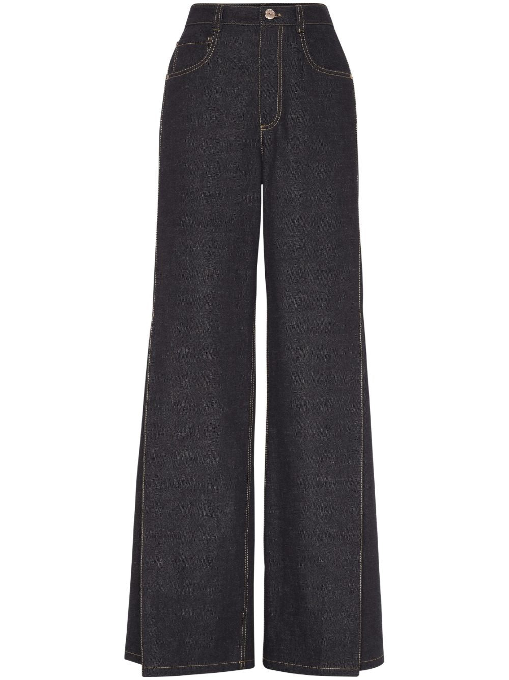 Jeans svasati in blu Brunello cucinelli - donna 
