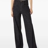 Jeans svasati in blu Brunello cucinelli - donna 