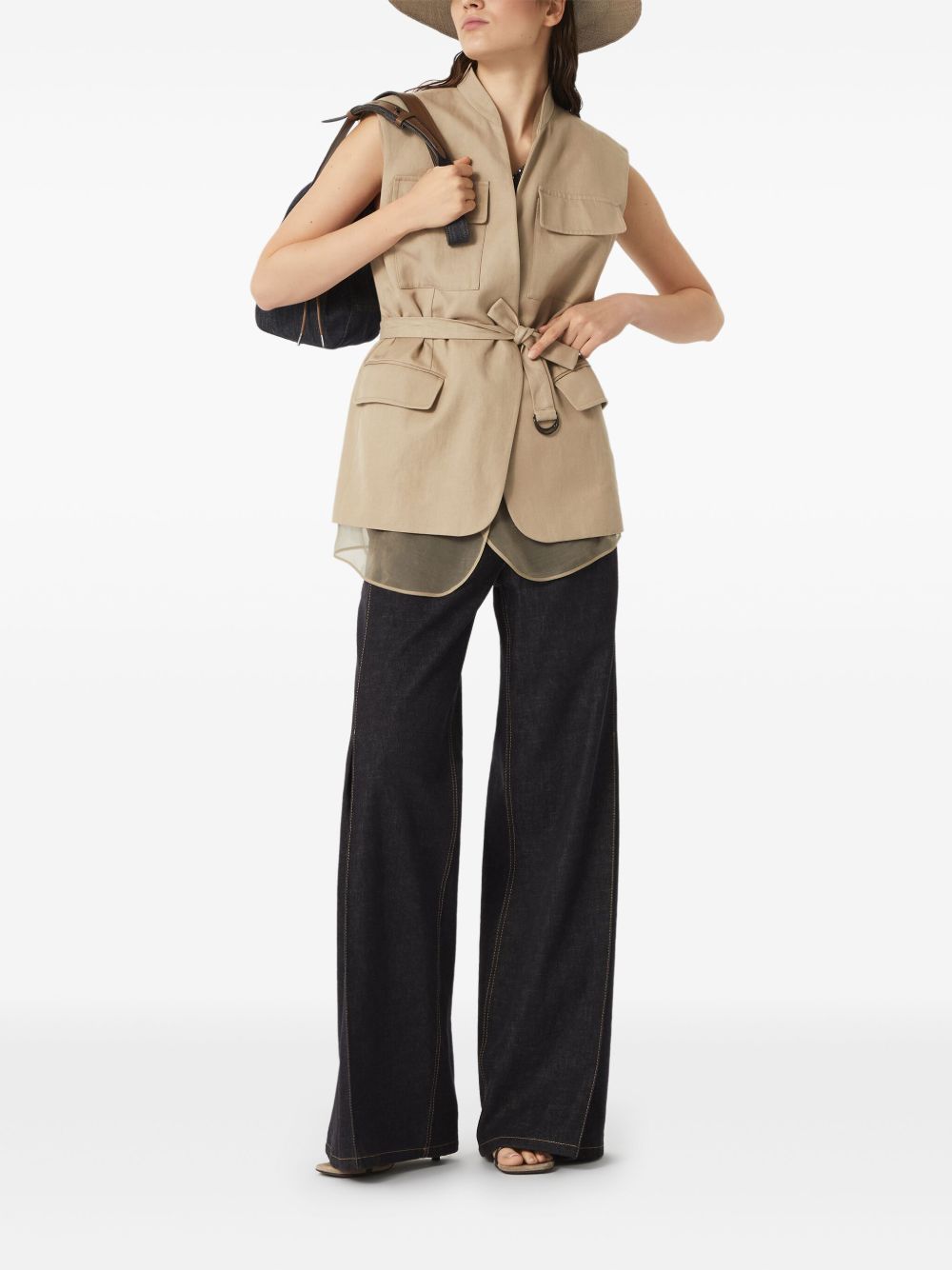 Jeans svasati in blu Brunello cucinelli - donna 