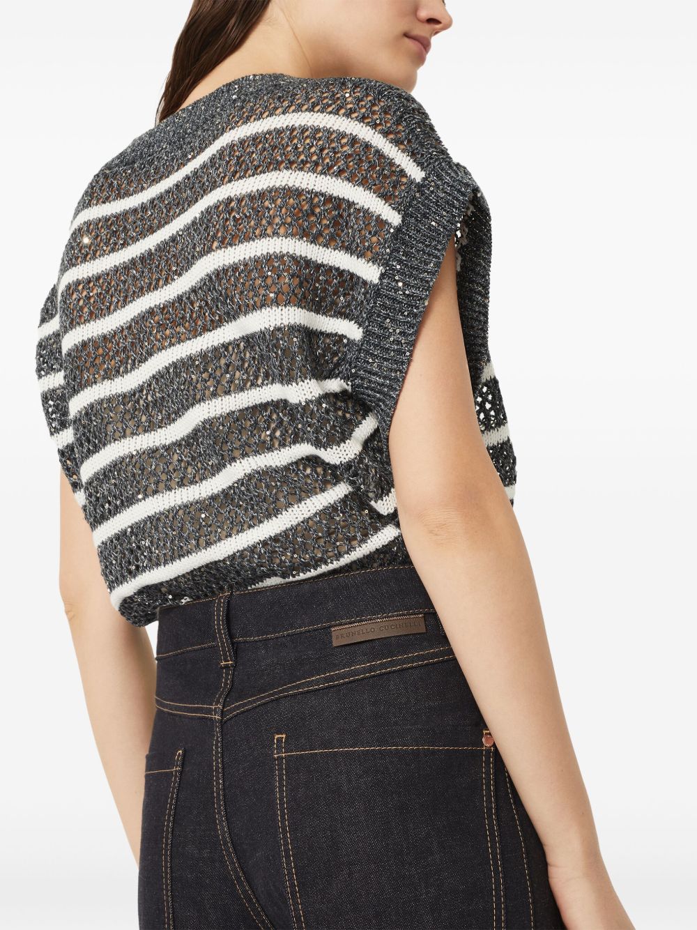 Jeans svasati in blu Brunello cucinelli - donna 