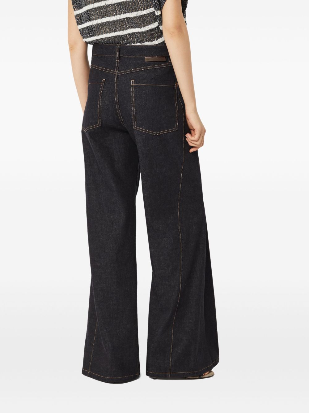 Jeans svasati in blu Brunello cucinelli - donna 