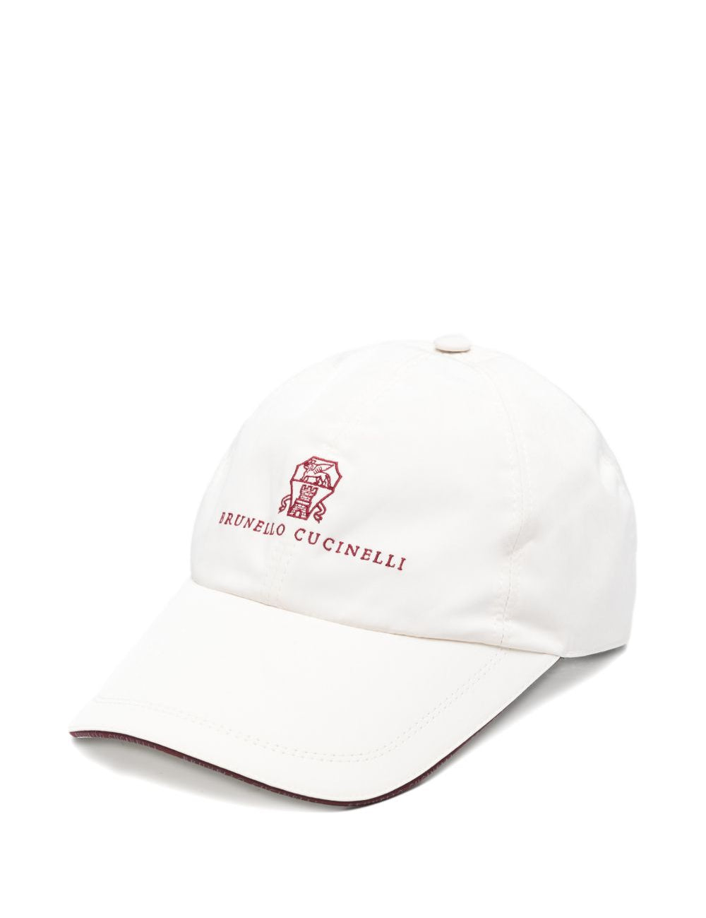 Cappello con logo in bianco Brunello cucinelli - uomo 