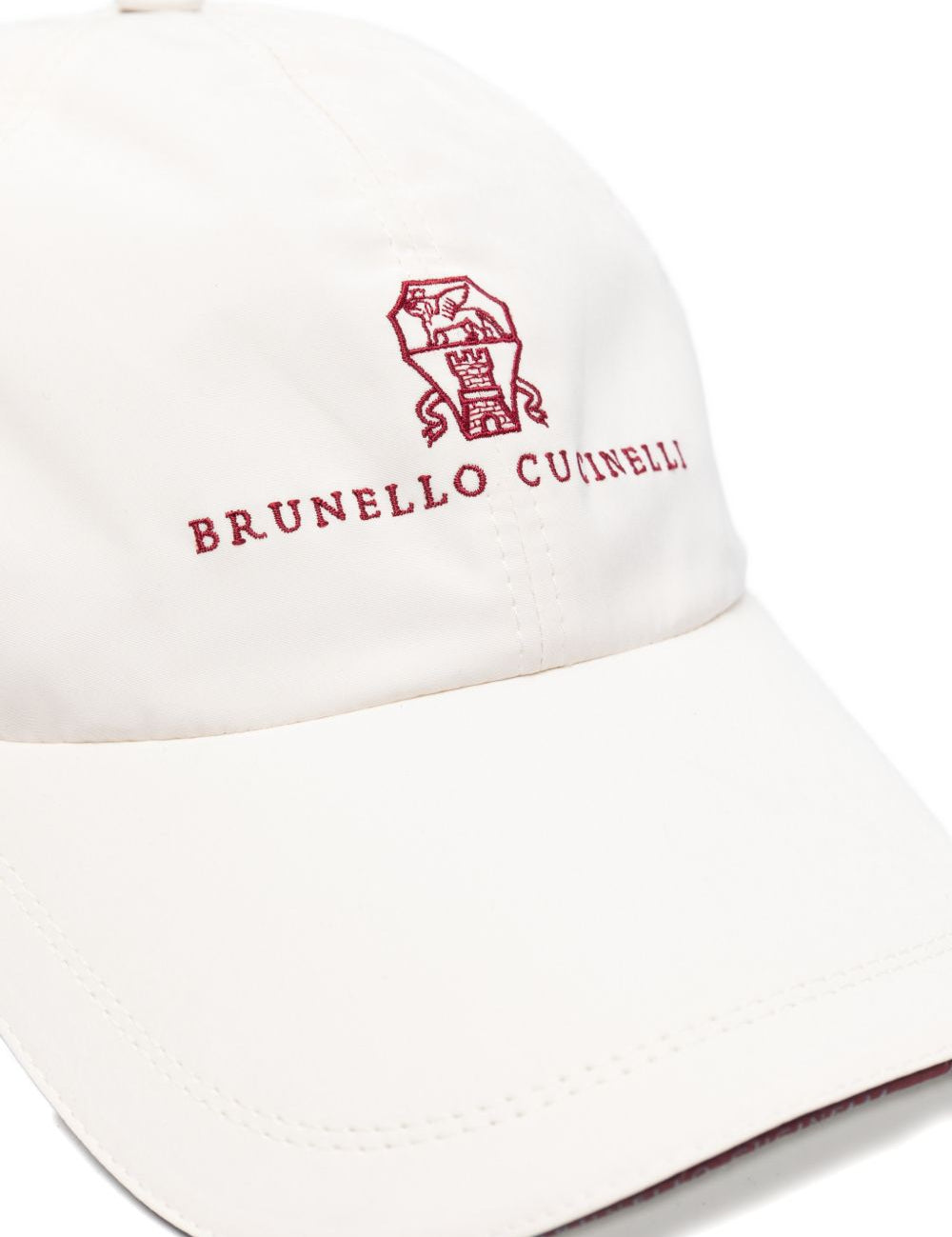 Cappello con logo in bianco Brunello cucinelli - uomo 