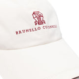 Cappello con logo in bianco Brunello cucinelli - uomo 