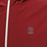 Giacca con cappuccio e zip in rosso Brunello cucinelli - uomo 