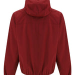 Giacca con cappuccio e zip in rosso Brunello cucinelli - uomo 