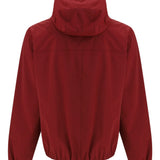 Giacca con cappuccio e zip in rosso Brunello cucinelli - uomo 