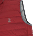 Gilet imbottito con tasche in rosso Brunello Cucinelli - uomo 
