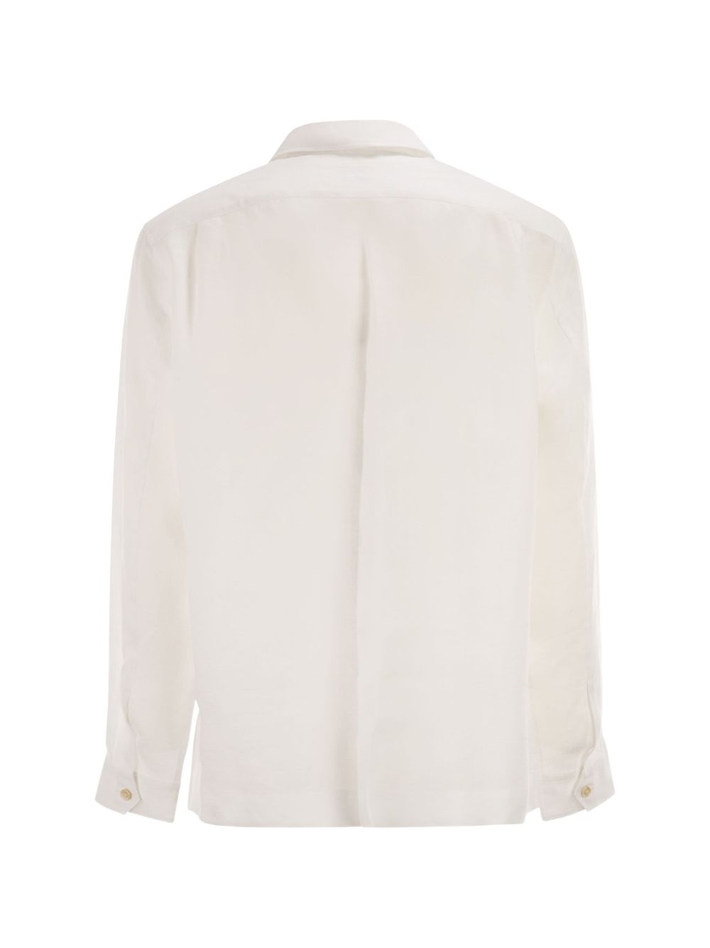 Camicia con colletto classico in bianco brunello cucinelli - uomo 