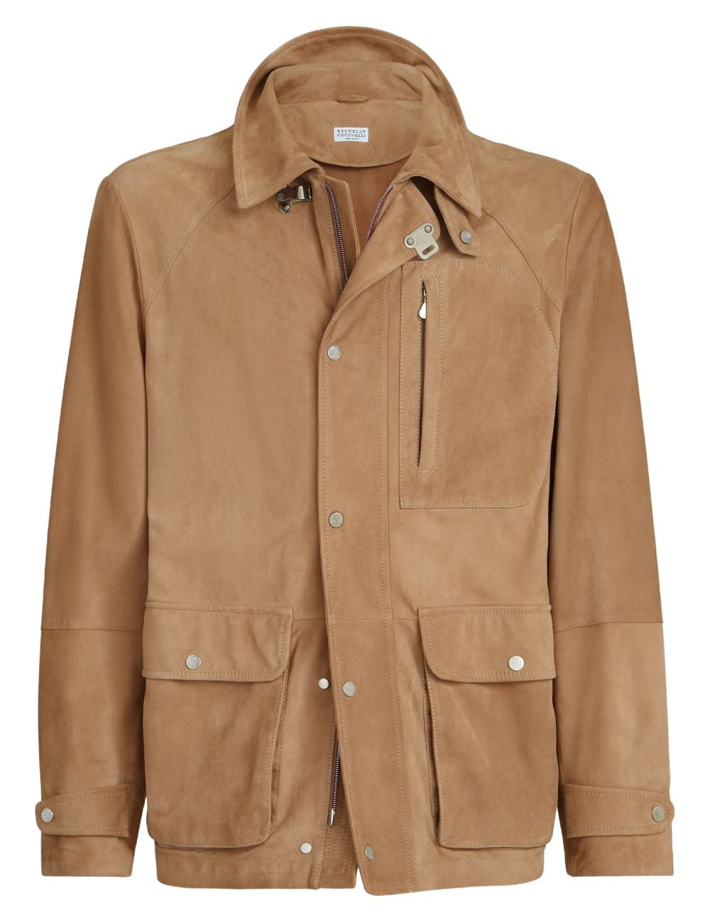 Giacca in camoscio in marrone Brunello cucinelli - uomo 