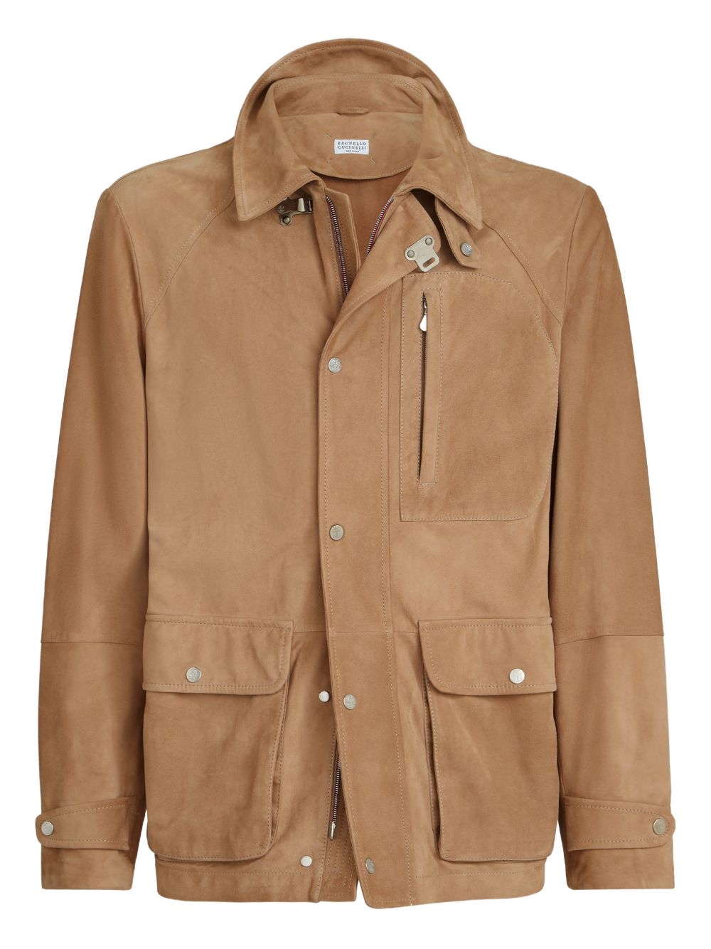 Giacca in camoscio in marrone Brunello cucinelli - uomo 