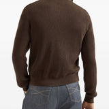 Giacca in pelle scamosciata in marrone Brunello Cucinelli - uomo 