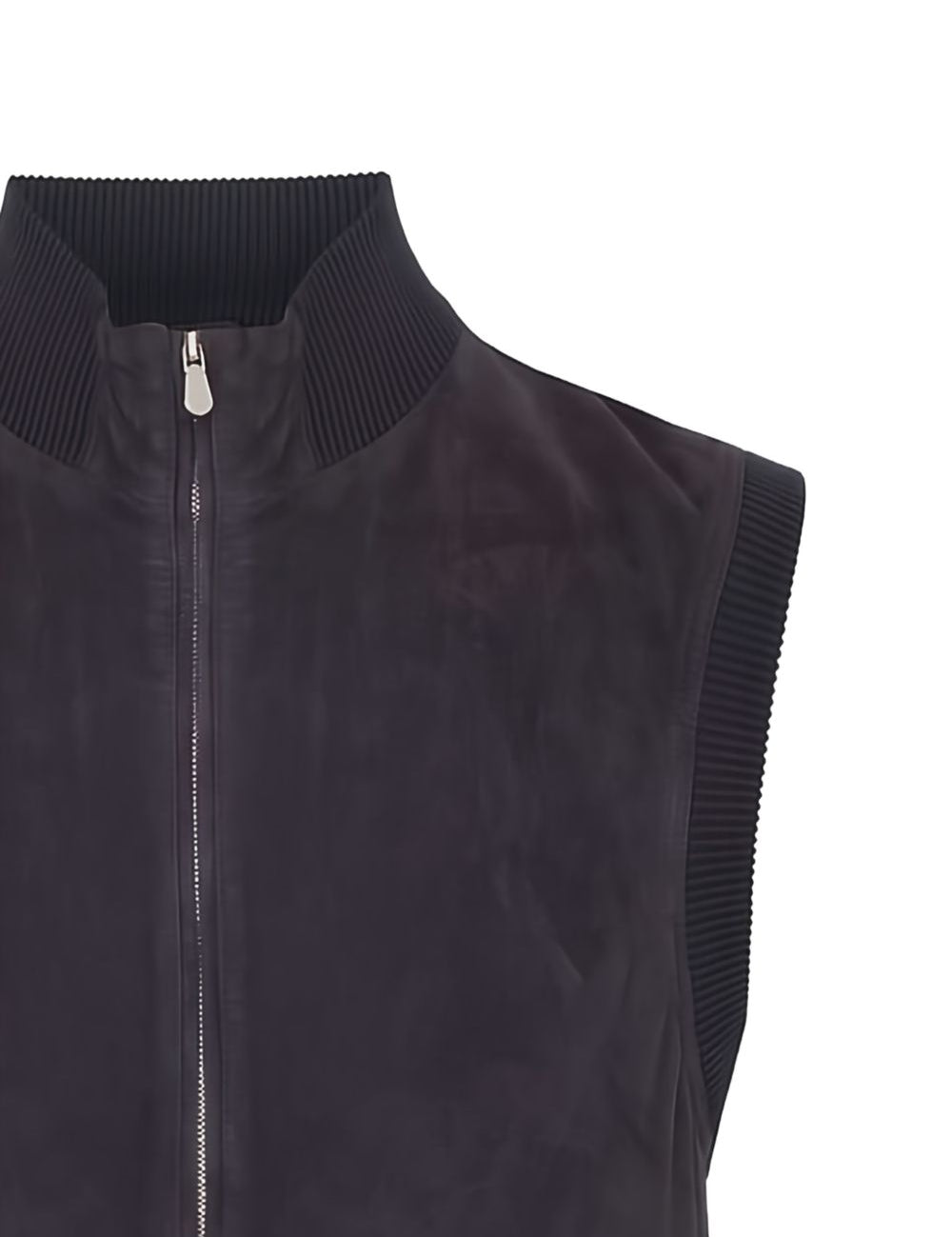 Gilet con tasca a bottoni in blu Brunello cucinelli - uomo 