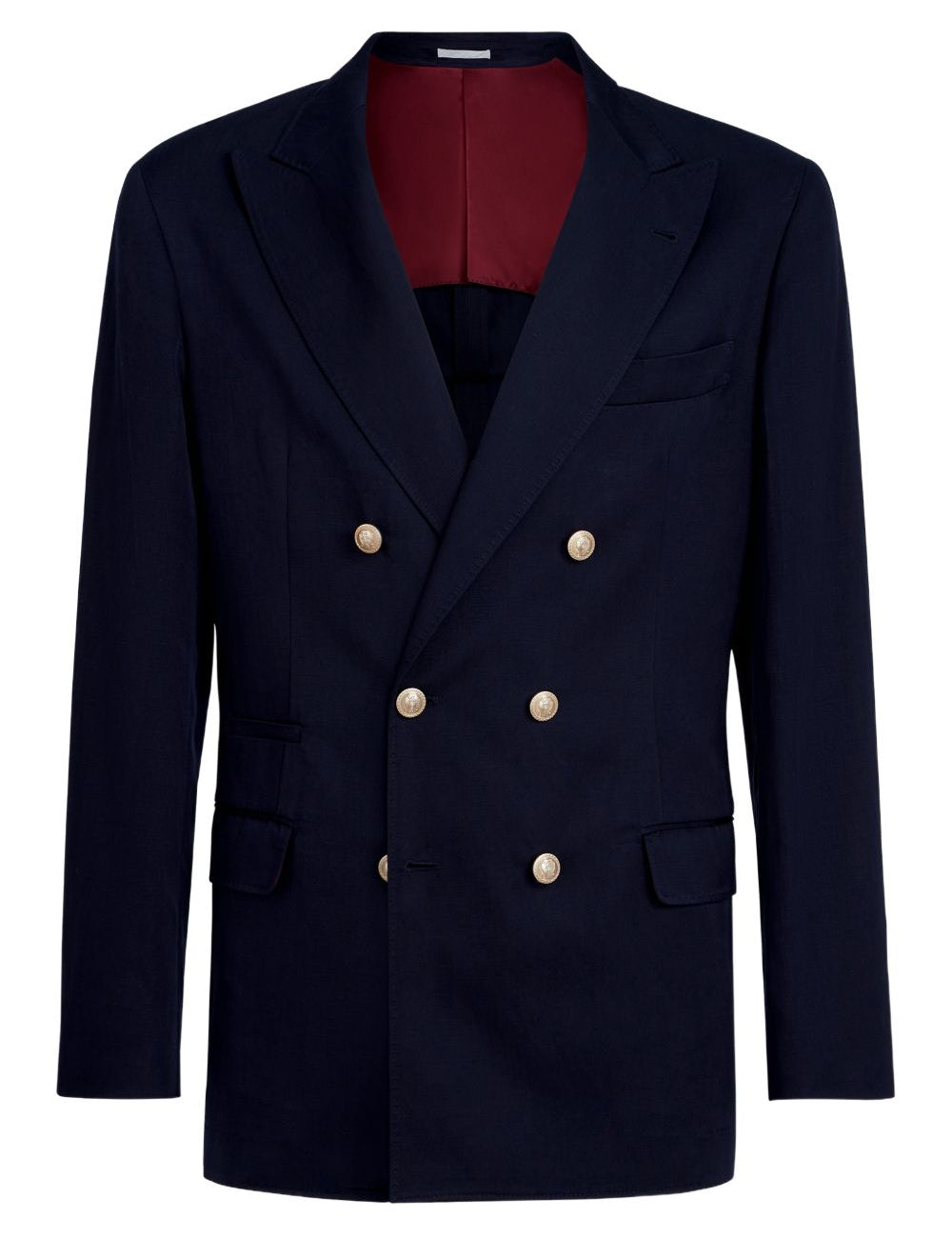 Blazer doppiopetto in blu Brunello cucinelli - uomo 