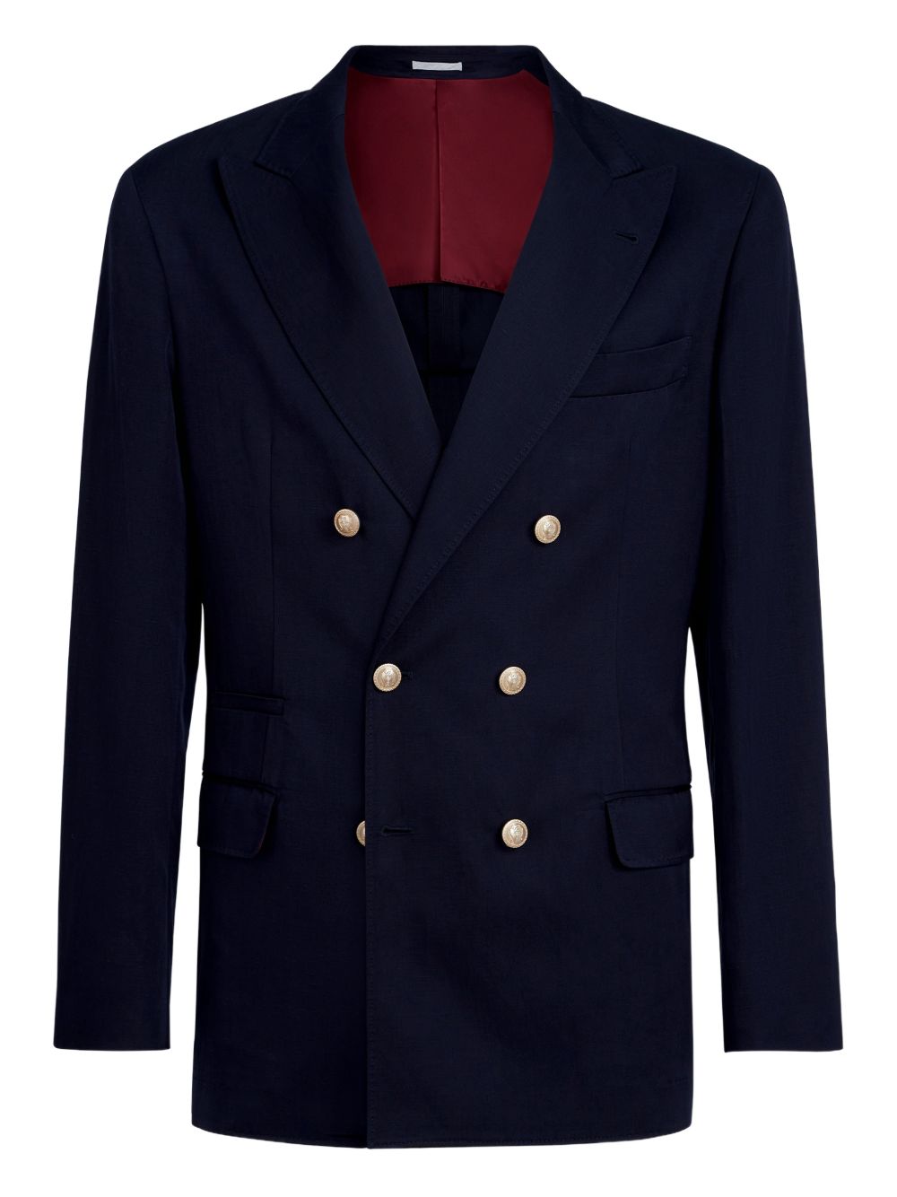 Blazer doppiopetto in blu Brunello cucinelli - uomo 