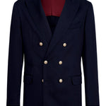 Blazer doppiopetto in blu Brunello cucinelli - uomo 