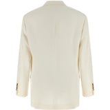 Blazer doppiopetto in beige Brunello cucinelli - uomo 