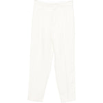 Pantaloni plissé in bianco Brunello cucinelli - uomo 