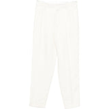 Pantaloni plissé in bianco Brunello cucinelli - uomo 