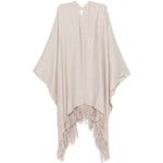 Sciarpa con frange in marrone Brunello cucinelli - donna 