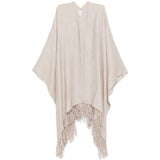 Sciarpa con frange in marrone Brunello cucinelli - donna 