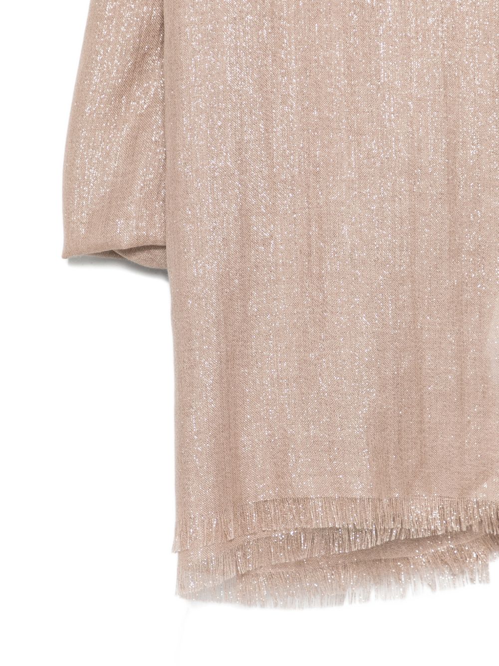 Sciarpa con frange in rosa Brunello cucinelli - donna 